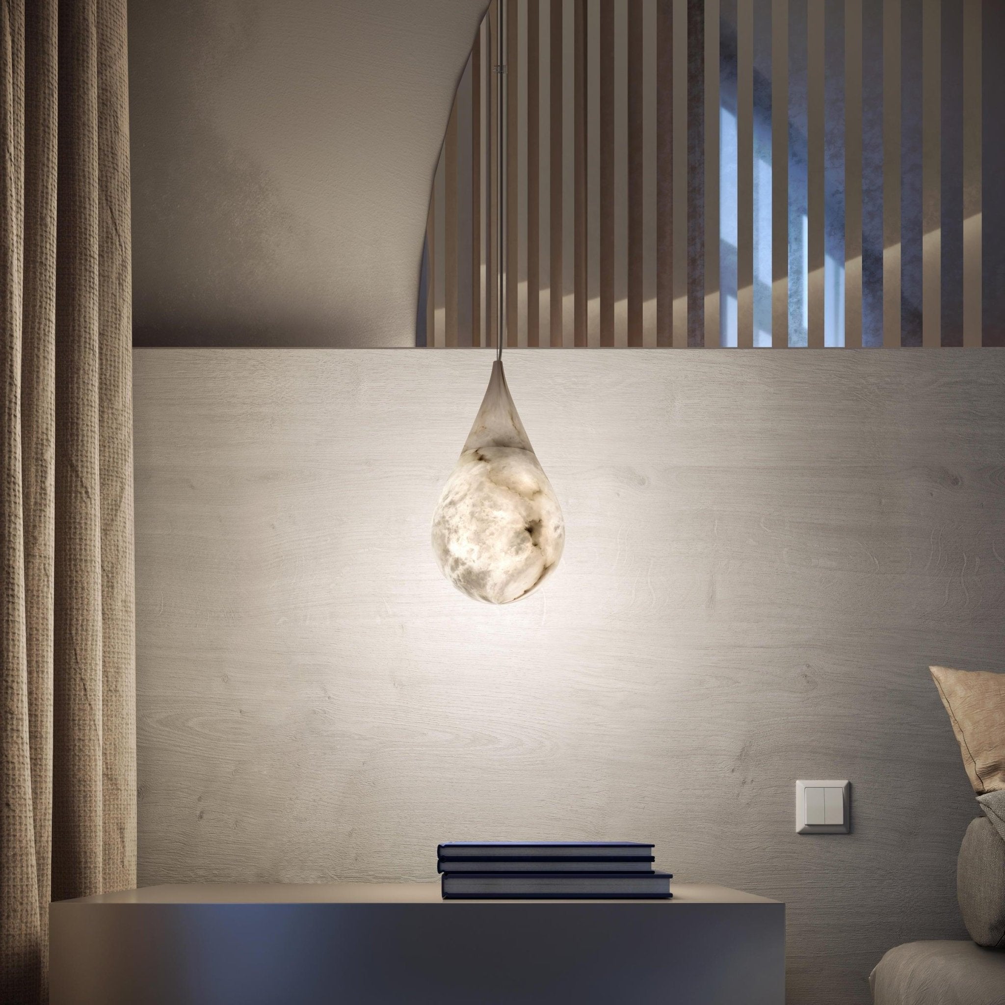 Cyo Alabaster Raindrop Pendant Light