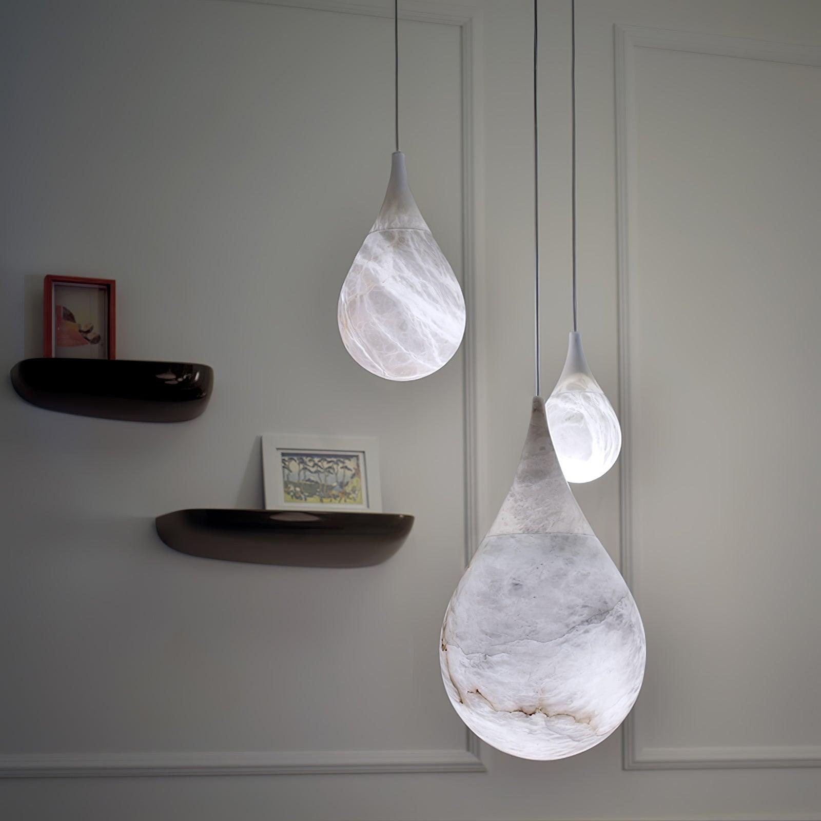 Cyo Alabaster Raindrop Pendant Light