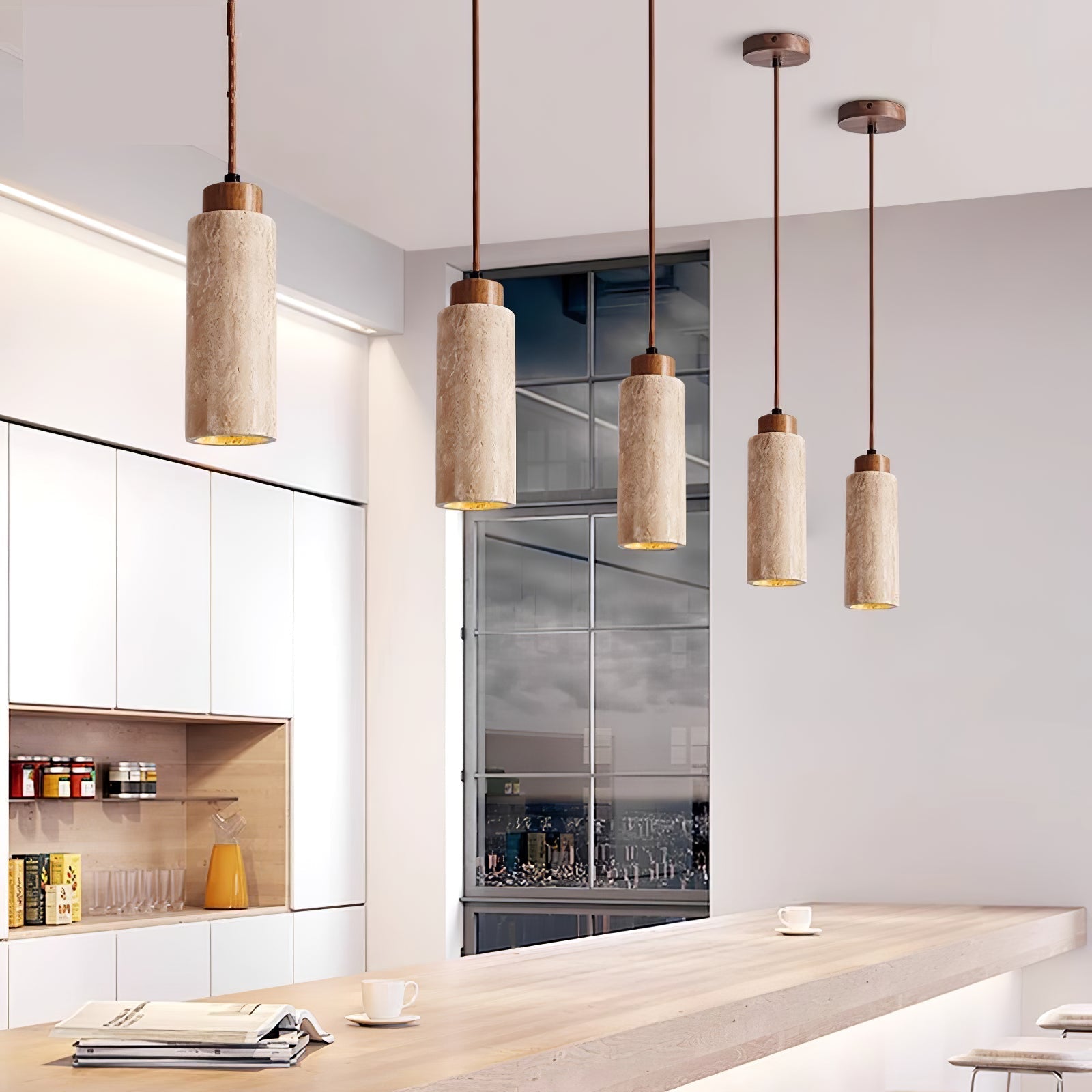 Velonisa Travertine Pendant Light