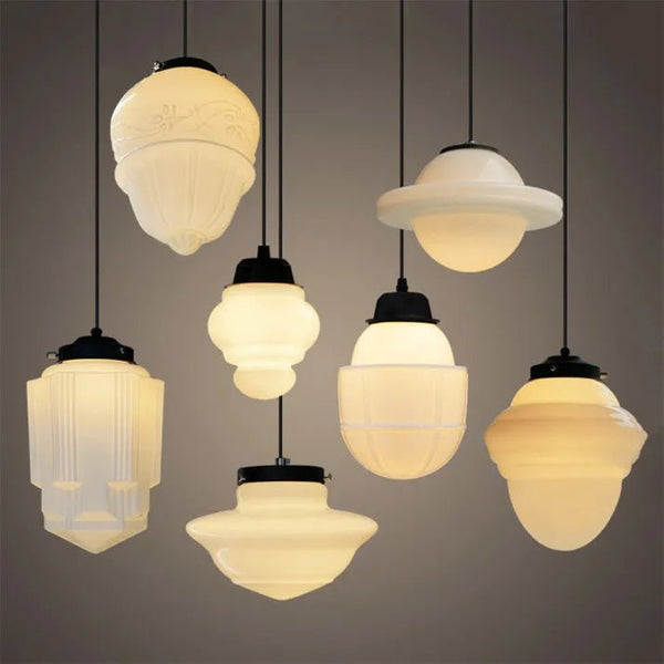 Vinvao Frosted Glass Pendant Light