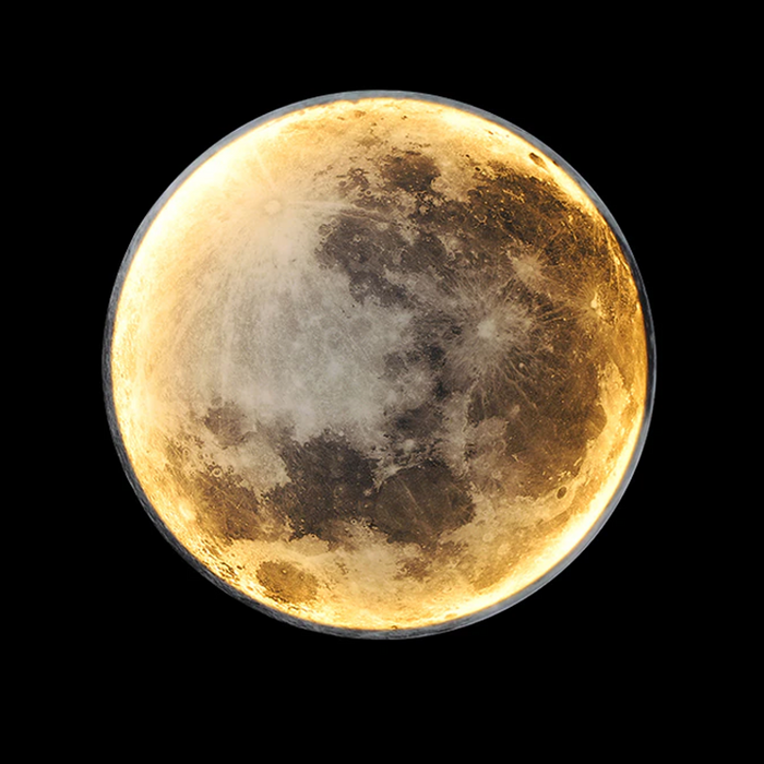 Eclipse Moon Design Wall Light