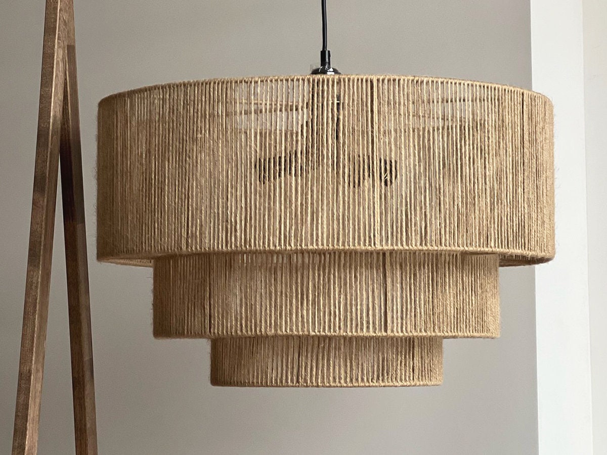 Taverno Hemp Rope Boho Pendant Light
