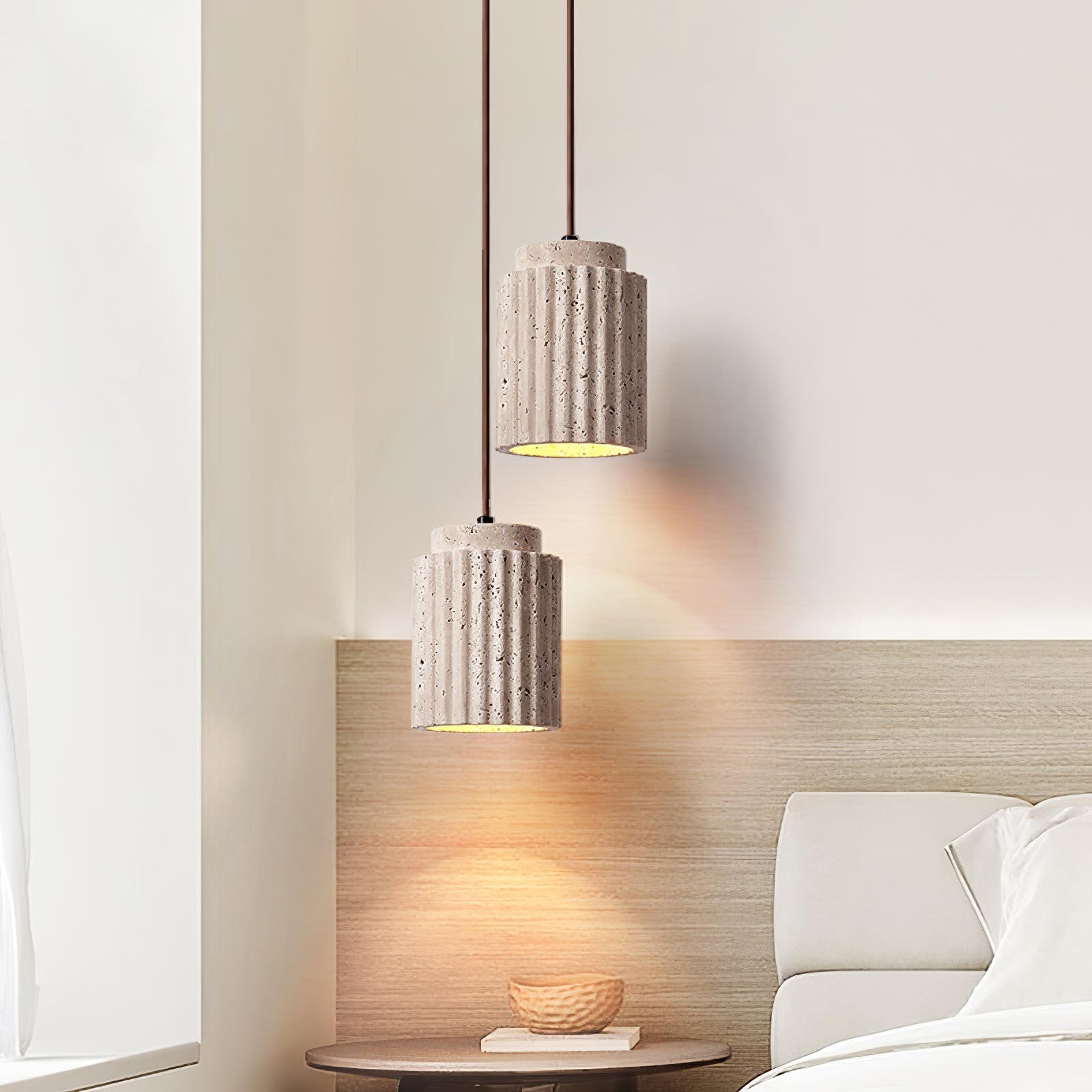 Lecave Natural Stone Pendant Light