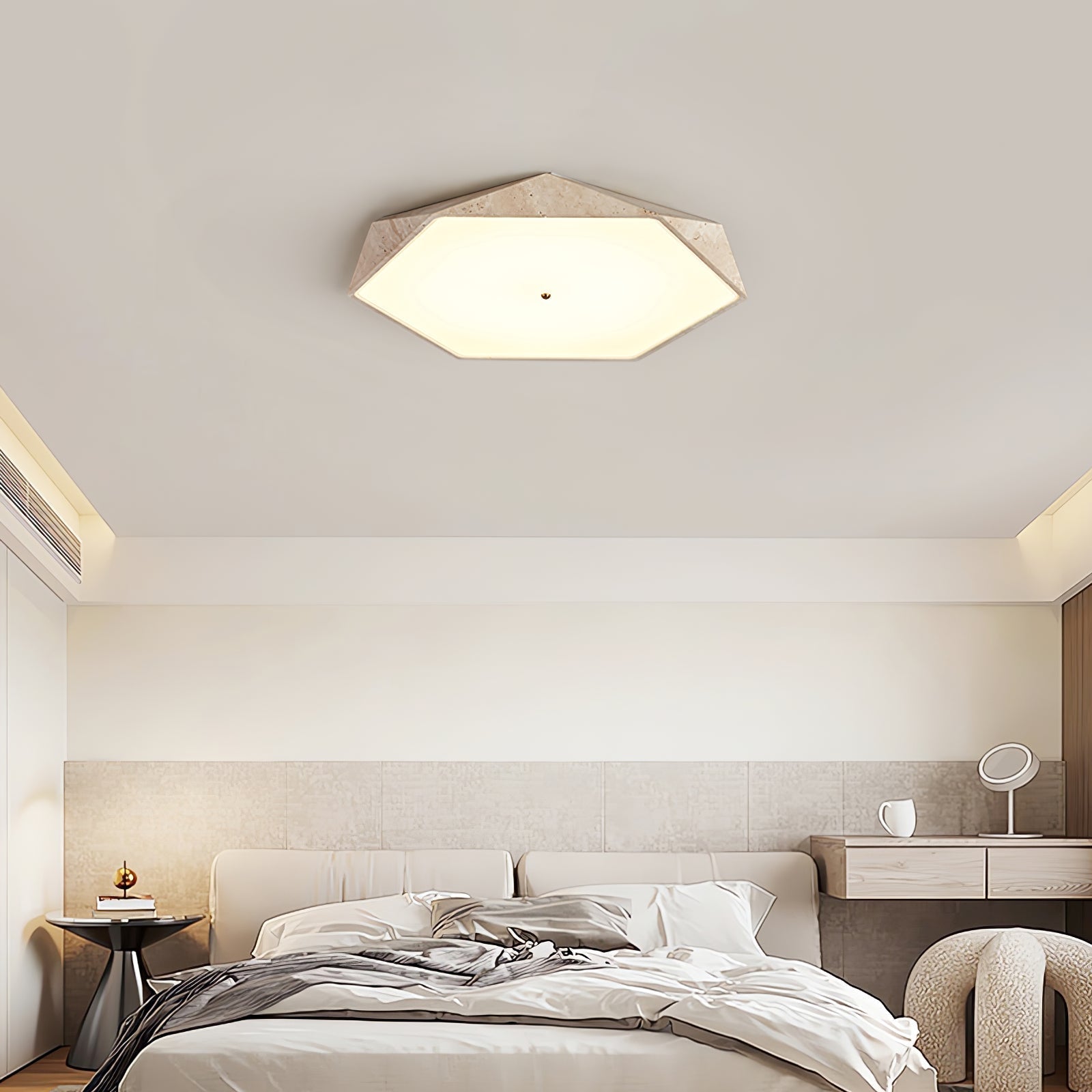 Hocesa Natural Stone Ceiling Light