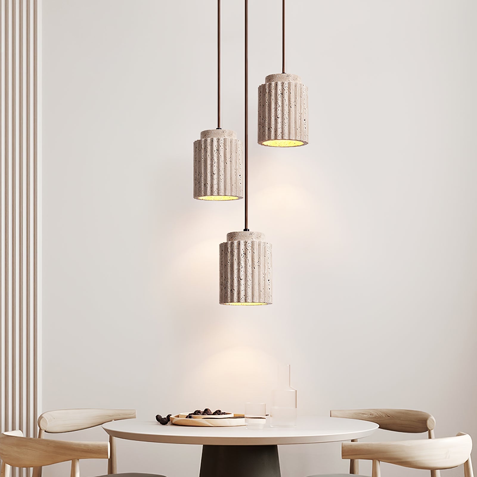 Lecave Natural Stone Pendant Light
