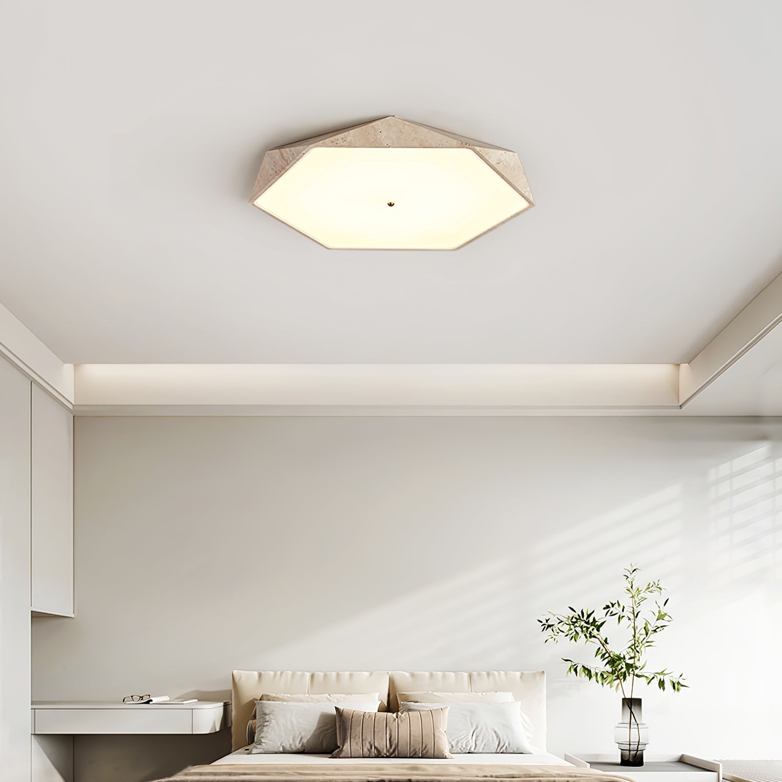 Hocesa Natural Stone Ceiling Light