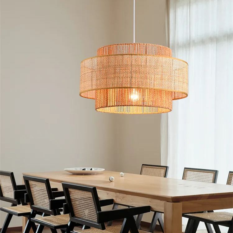 Liora Wabi Sabi Hemp Rope Pendant Light