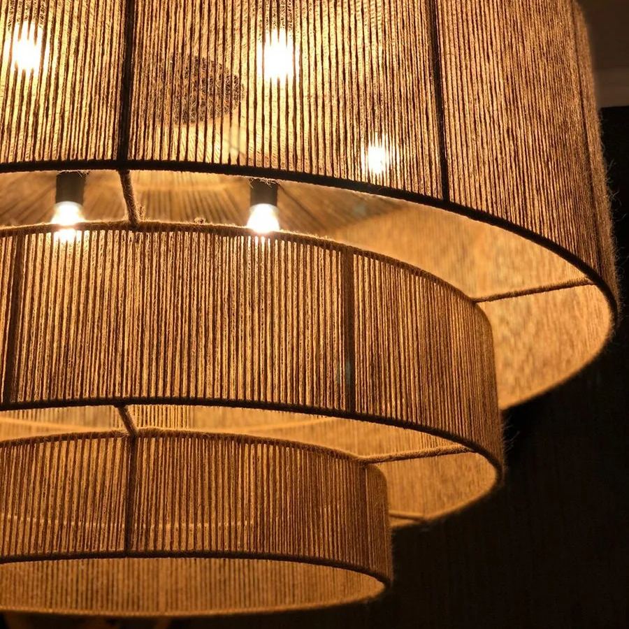 Taverno Hemp Rope Boho Pendant Light