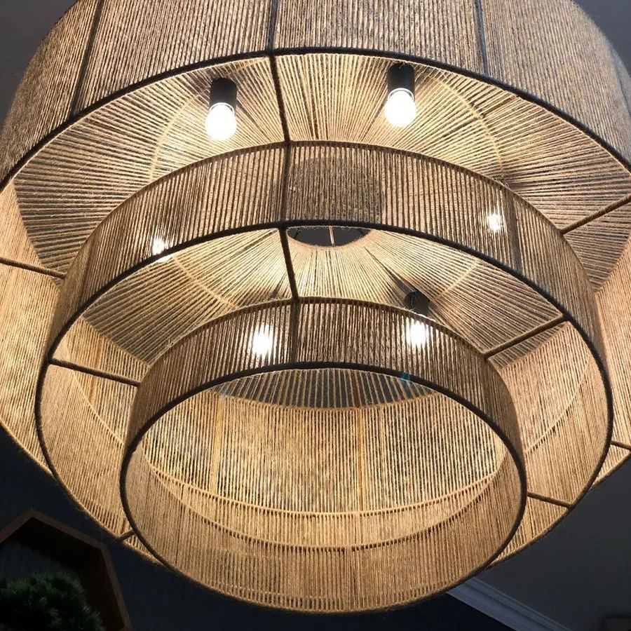Taverno Hemp Rope Boho Pendant Light
