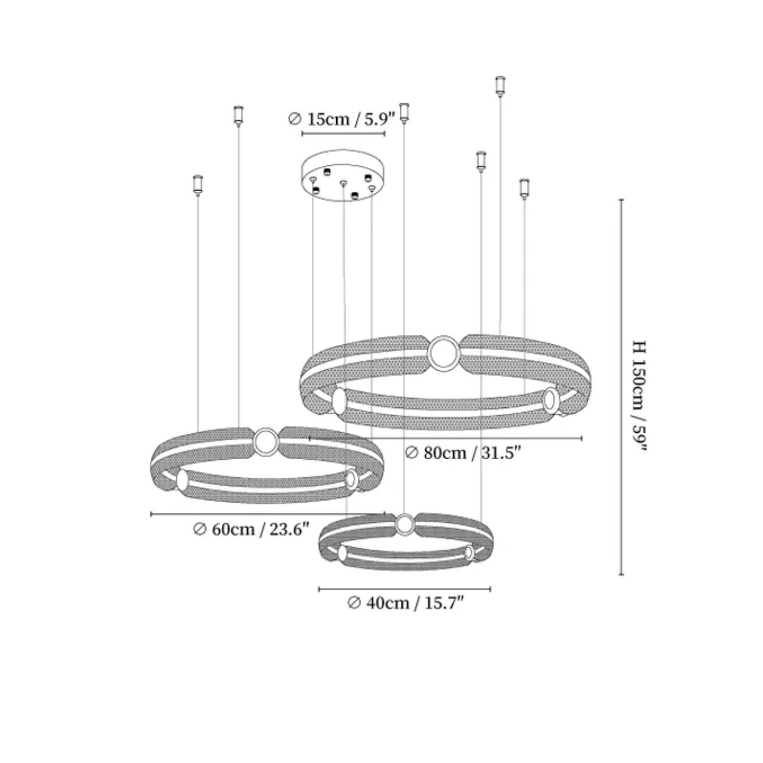 Alome Ring Design Pendant Light