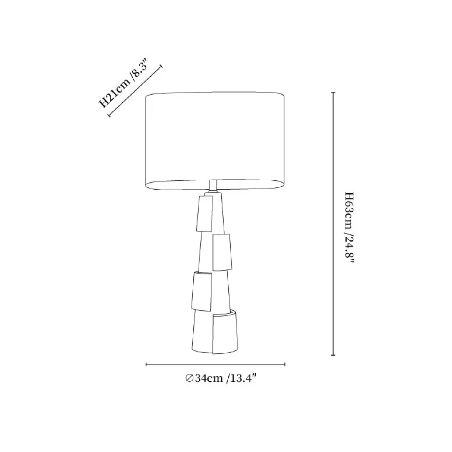 Descumo Marble Table Lamp