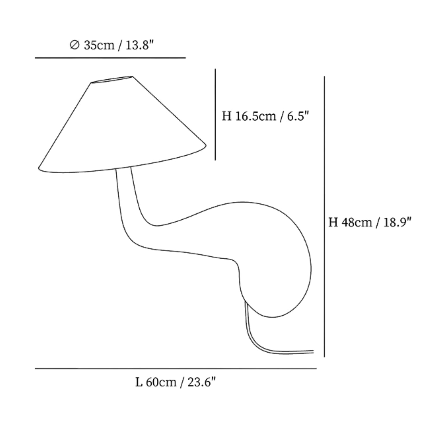 Tombon Reclining Table Lamp