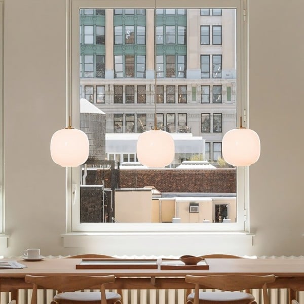 Ridanou Opal Glass Pendant Light