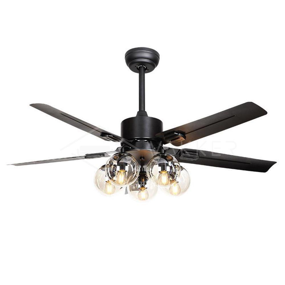 Elson Vintage Black Ceiling Fan