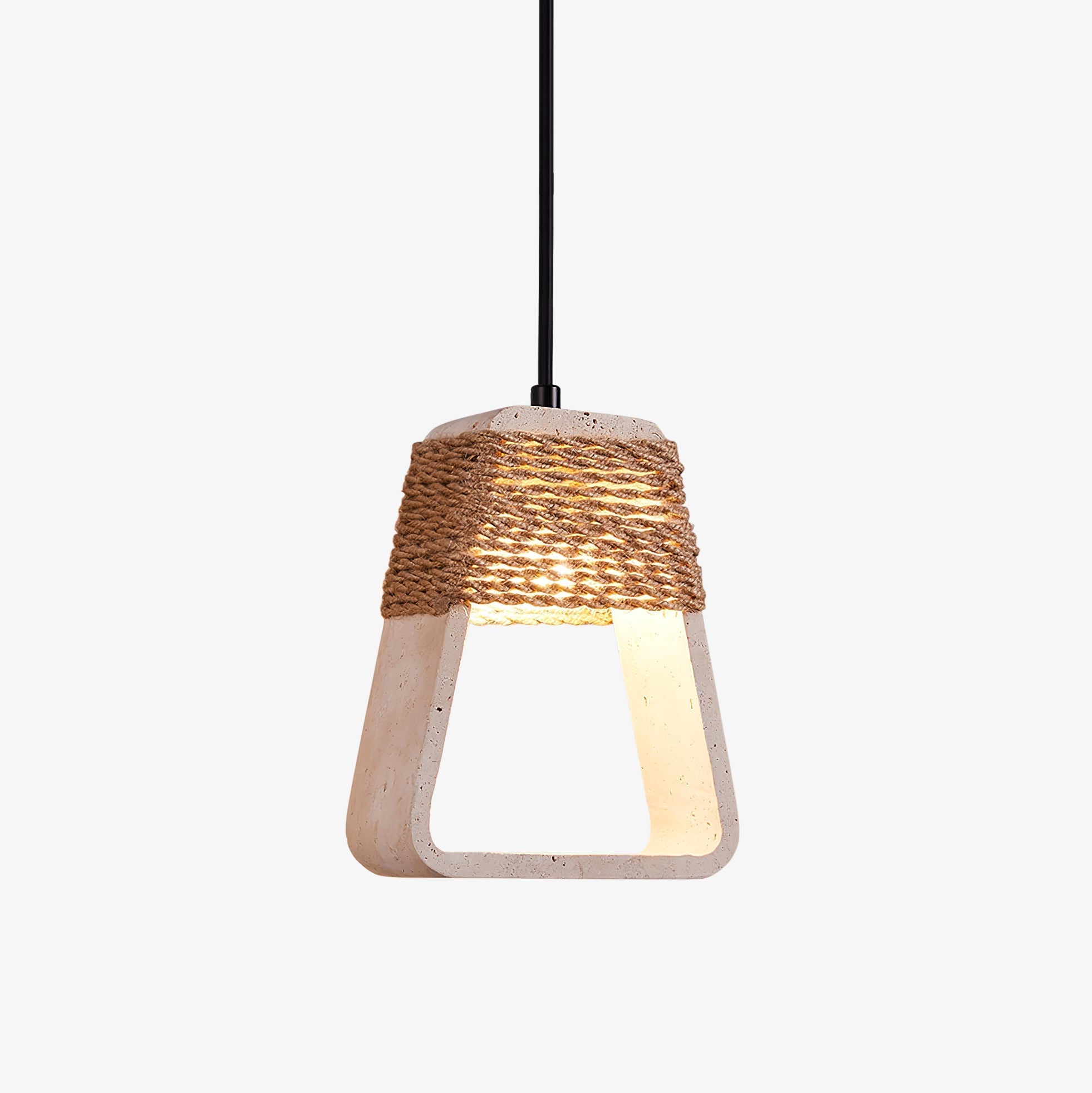 Monas Natural Stone Pendant Light