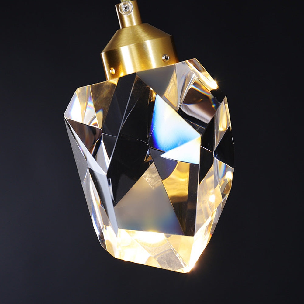Raindrop Gold Accent Pendant Light