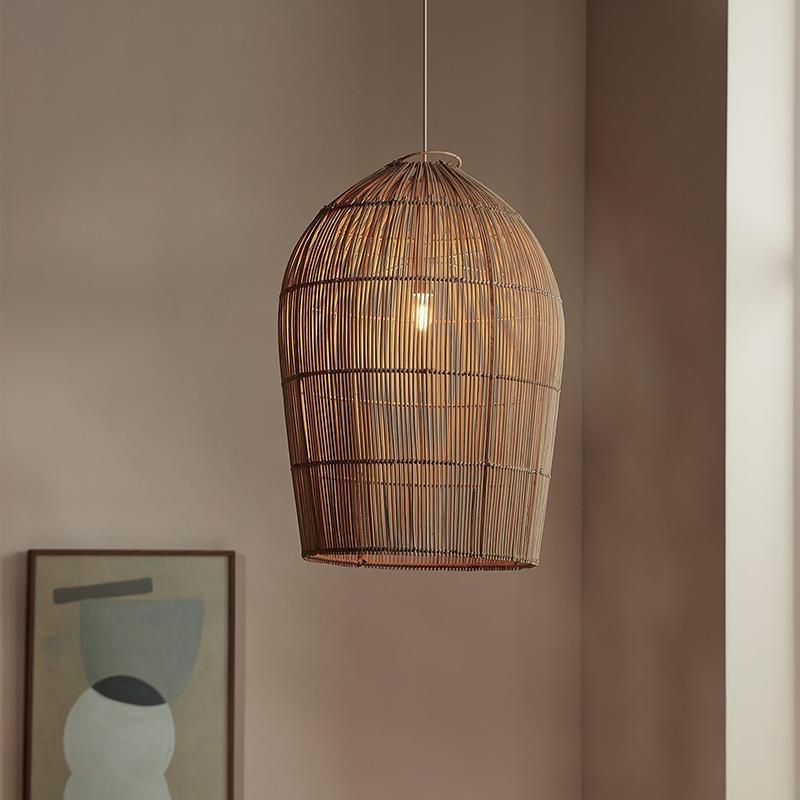 Savana Bamboo Boho Pendant Light