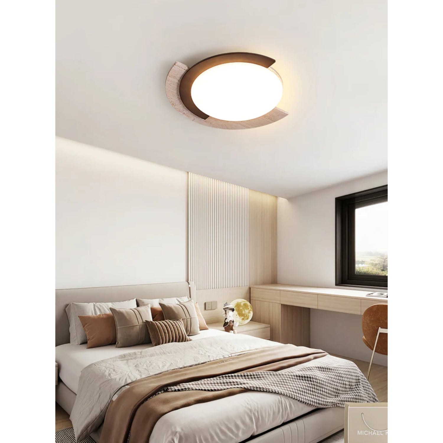Zalerico Natural Stone Ceiling Light