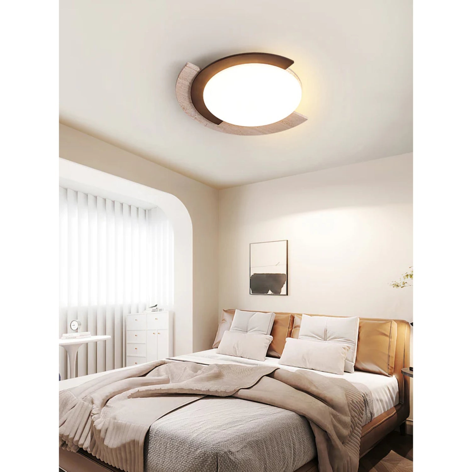 Zalerico Natural Stone Ceiling Light