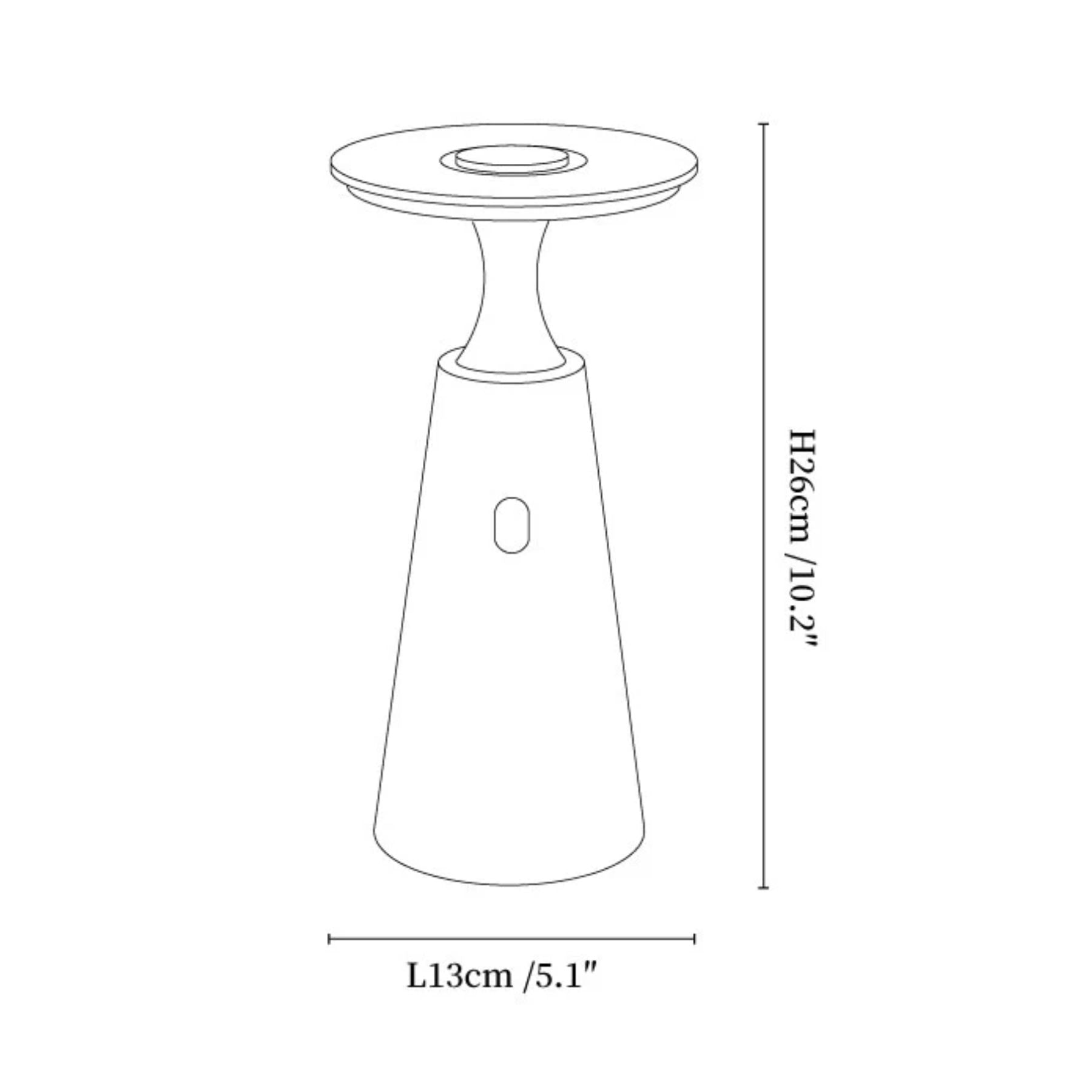 Terchas Rechargeable Natural Stone Table Lamp