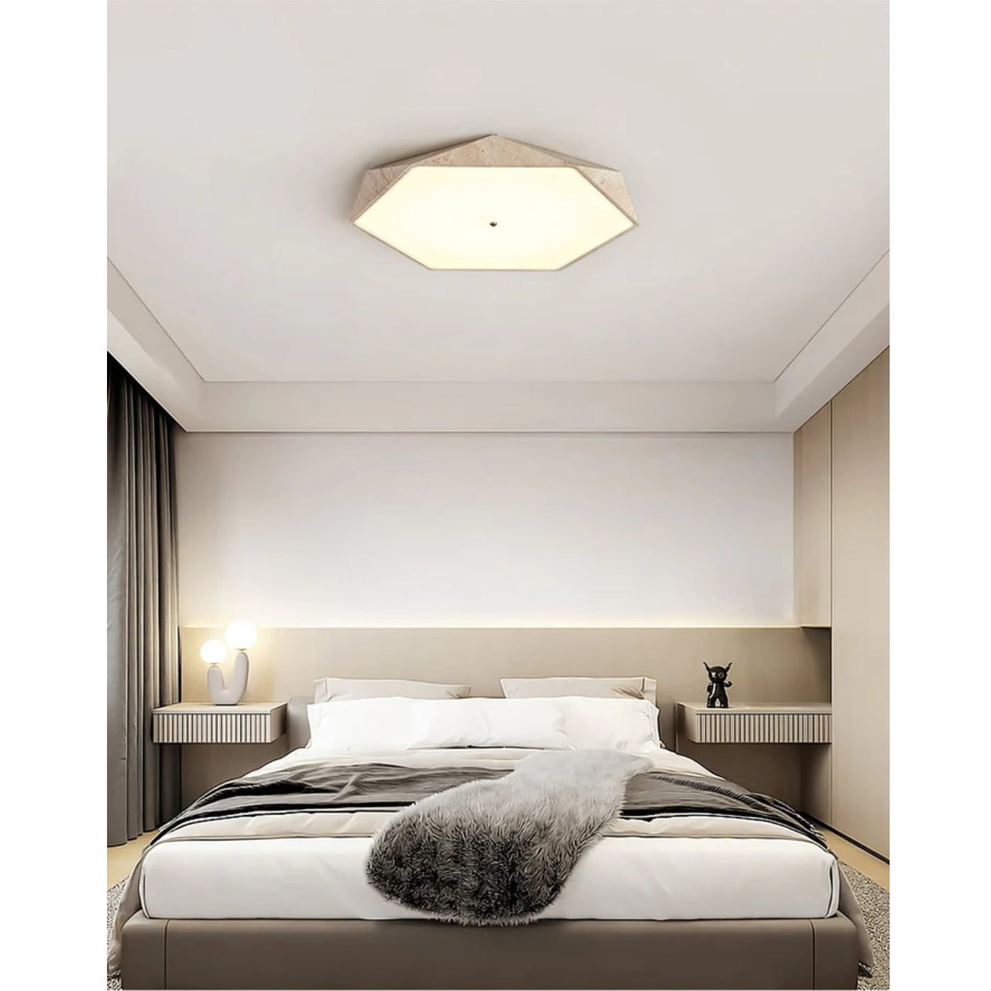 Hocesa Natural Stone Ceiling Light