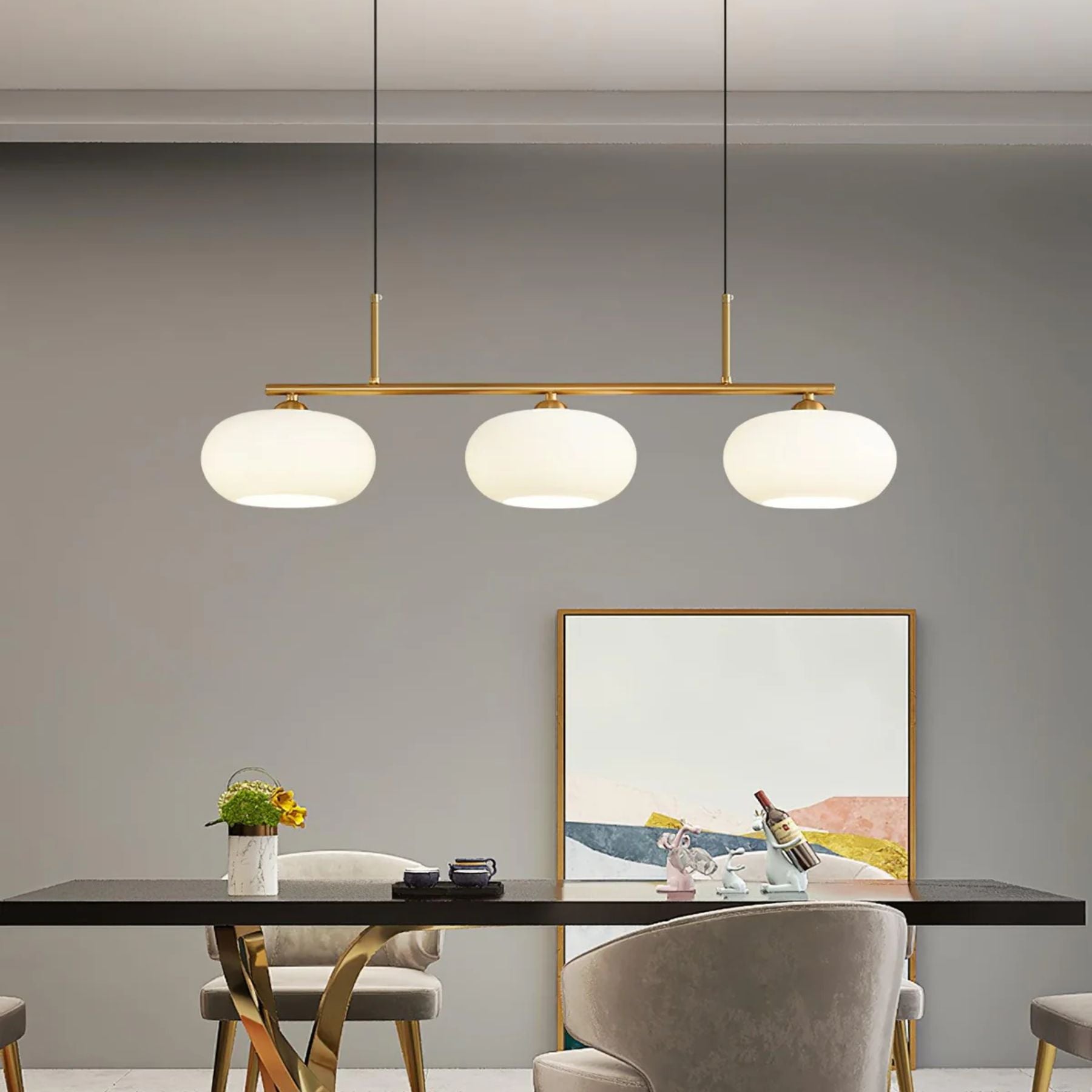 Plezano Triple Pendant Light