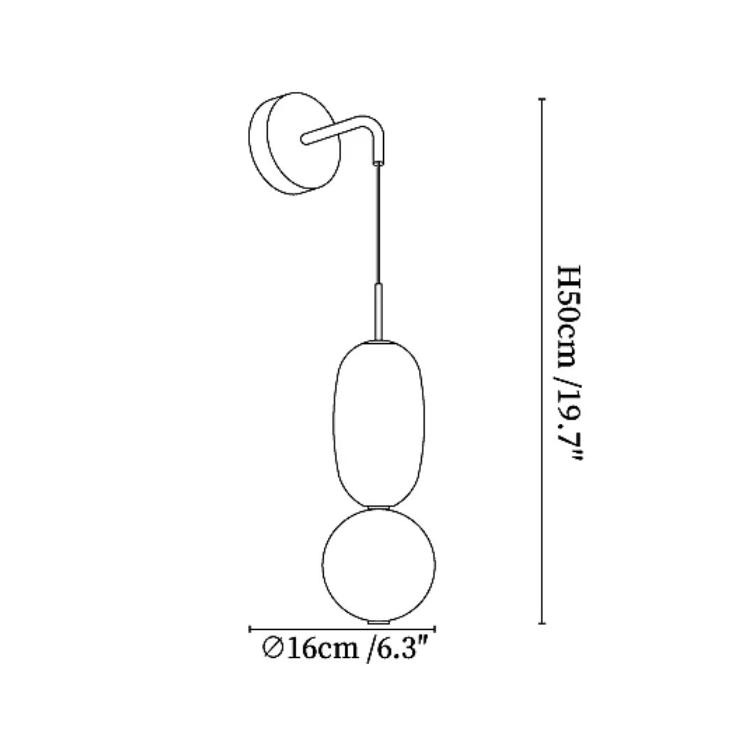 Luma Beads Wall Light