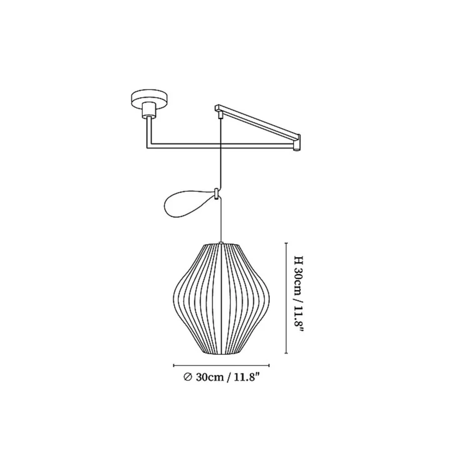 Nelson Swing Arm Pendant Light