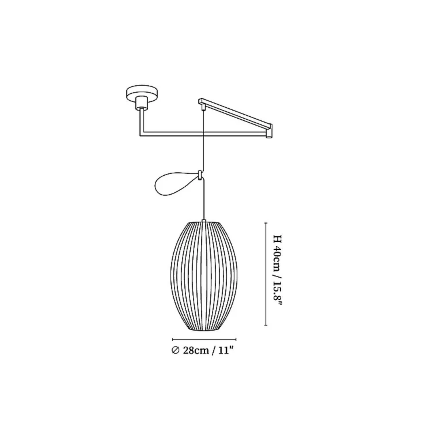 Nelson Swing Arm Pendant Light