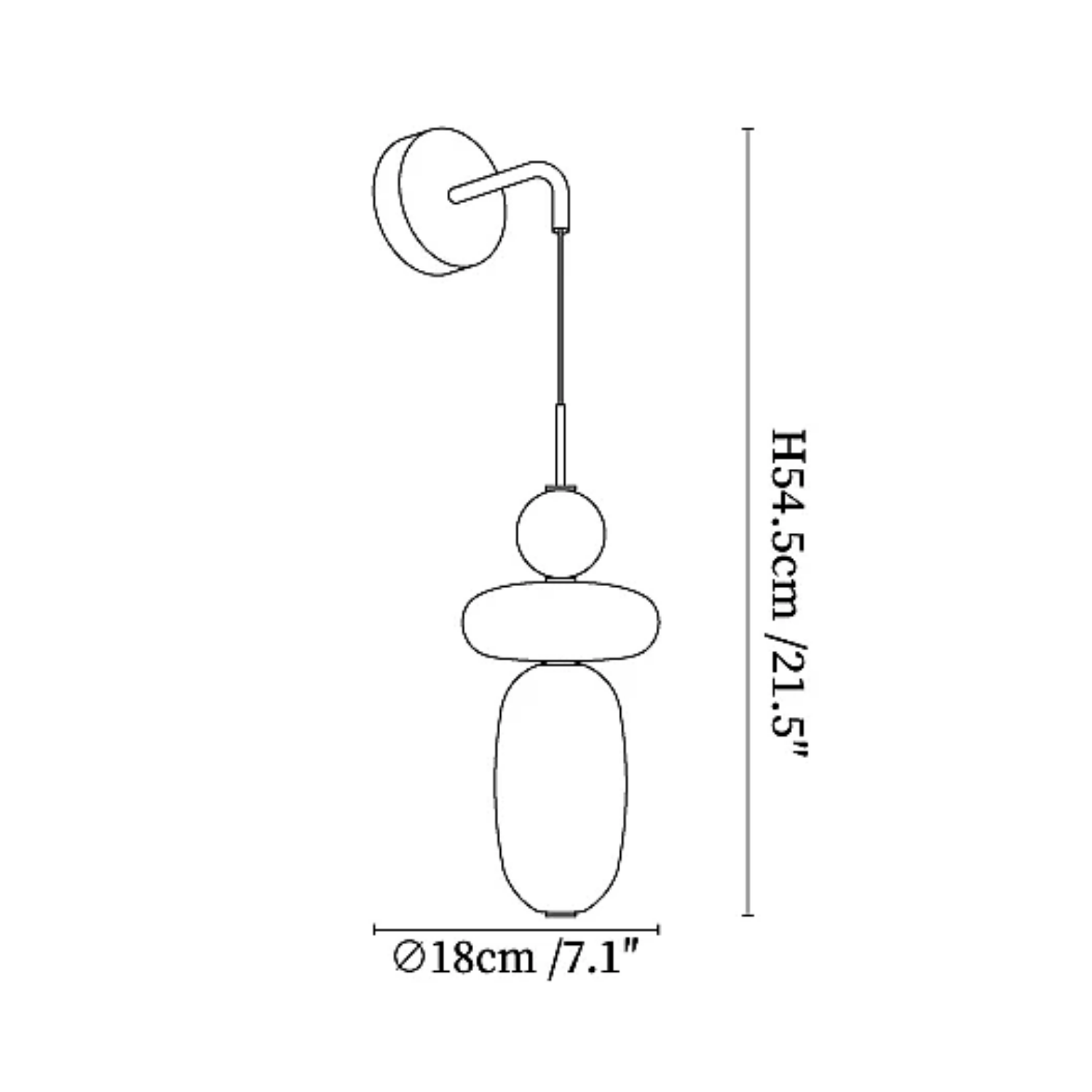 Luma Beads Wall Light