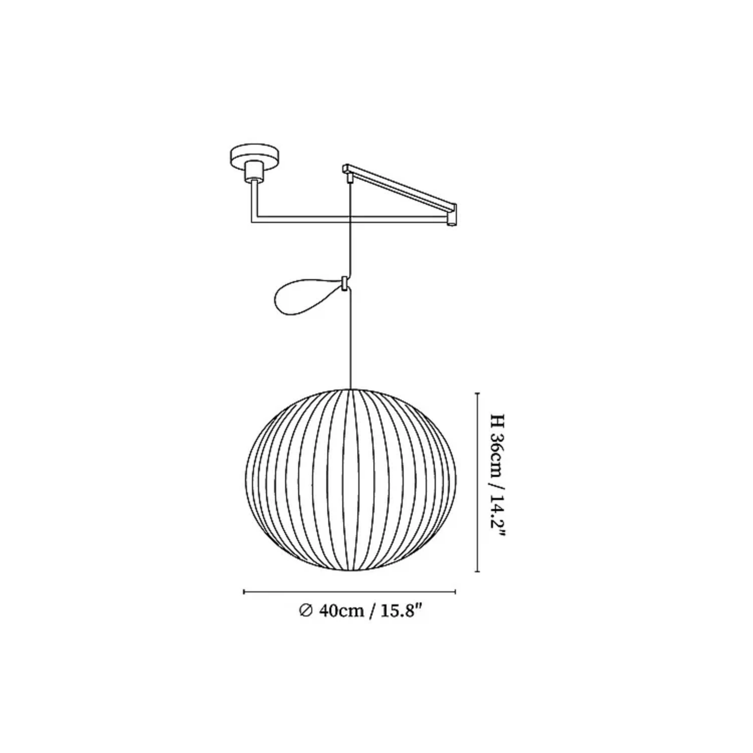 Nelson Swing Arm Pendant Light