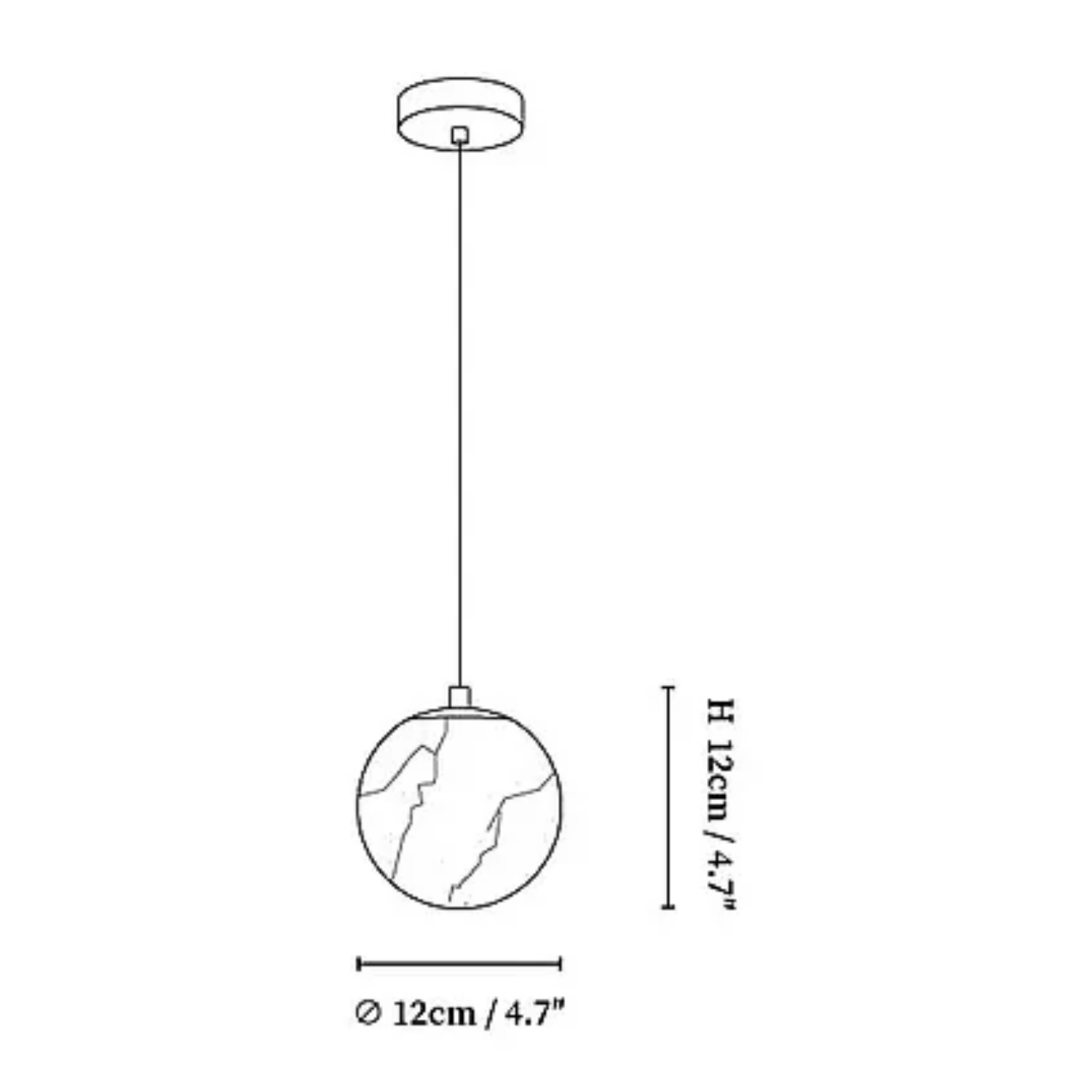 Melusia Alabaster Pendant Light