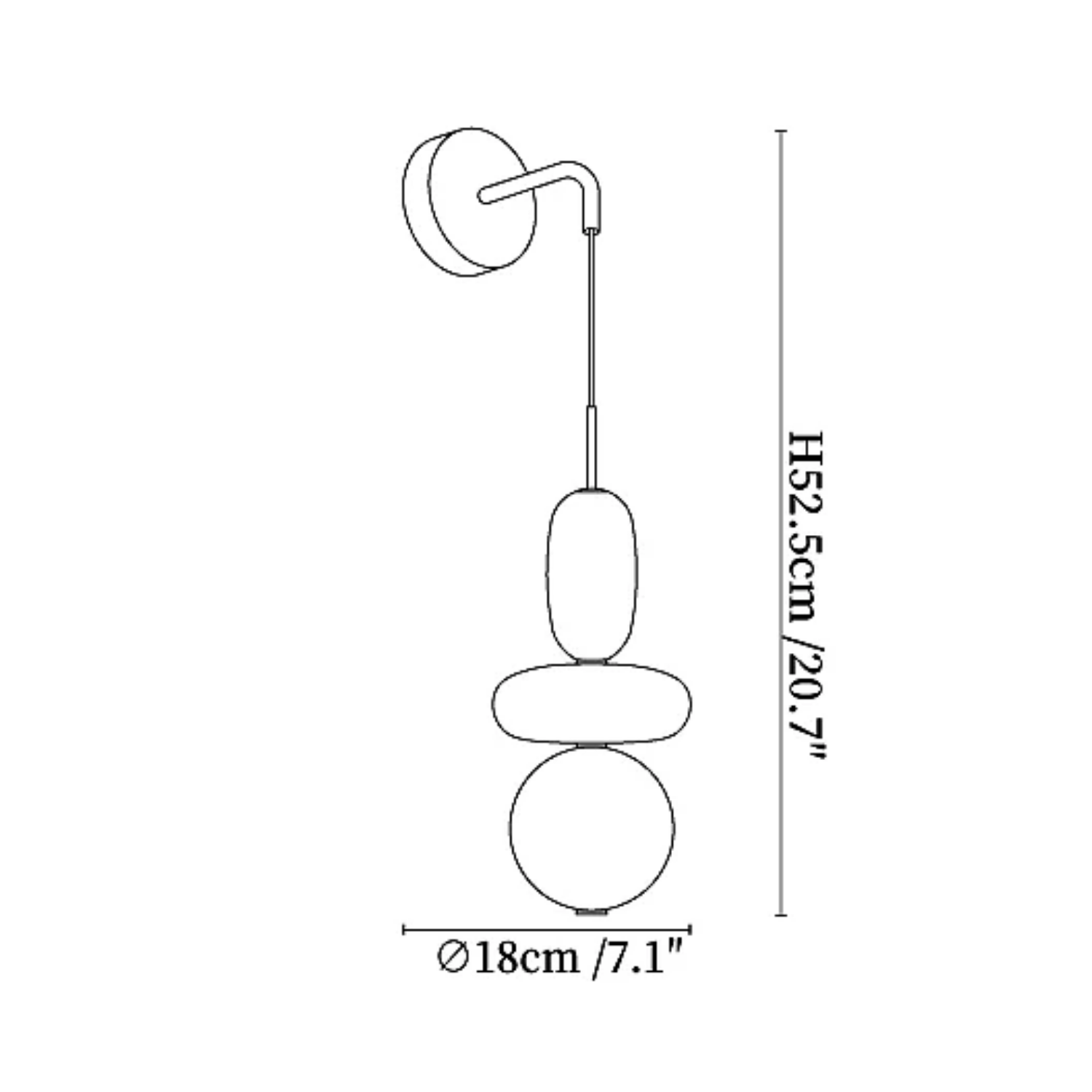 Luma Beads Wall Light