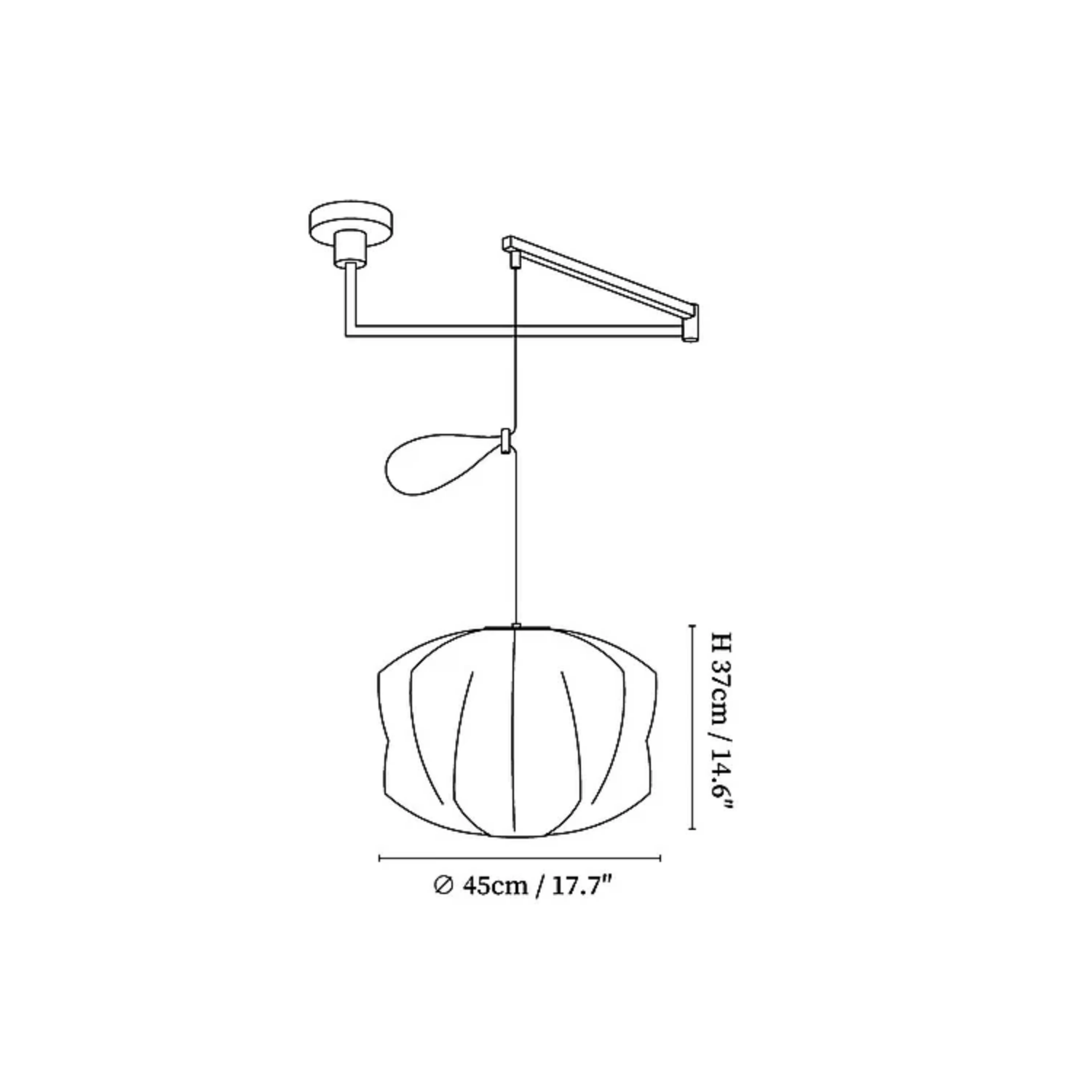 Nelson Swing Arm Pendant Light