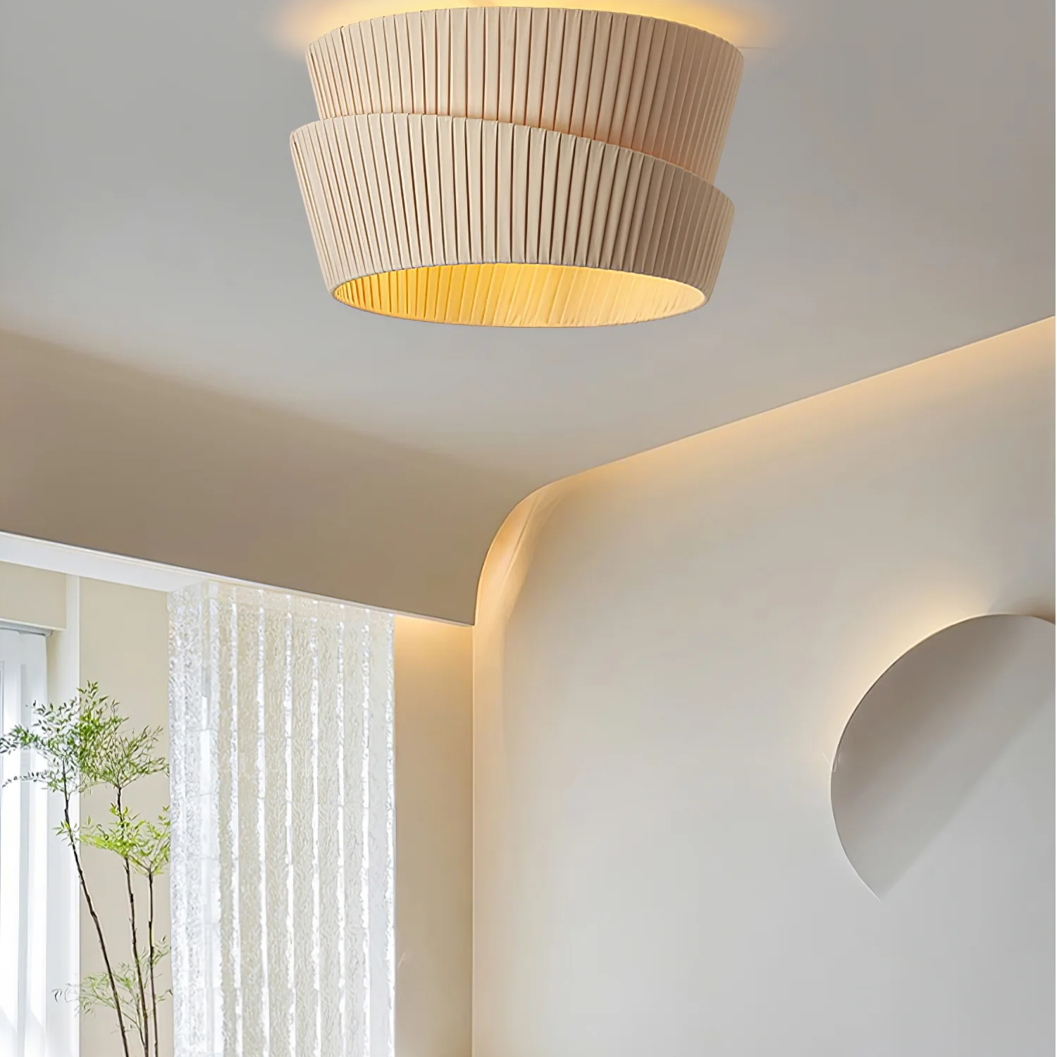 Melo Twist Japandi Ceiling Light
