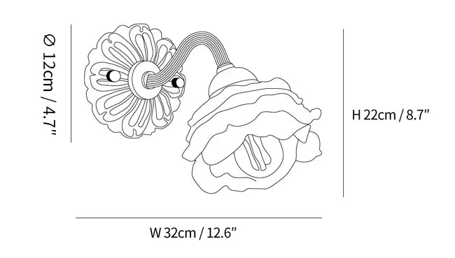 Lisaro Flower Wall Light
