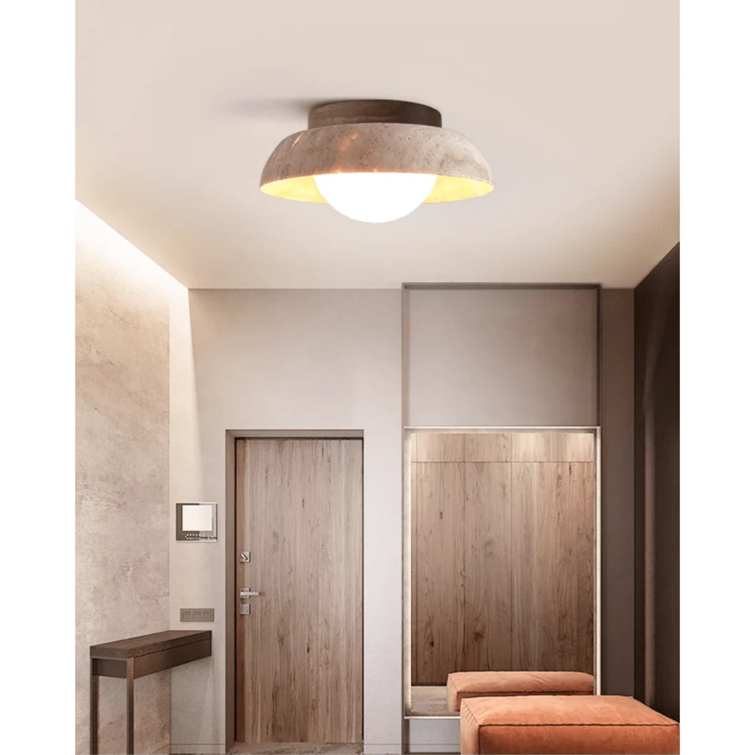 Calmesco Natural Stone Ceiling Light