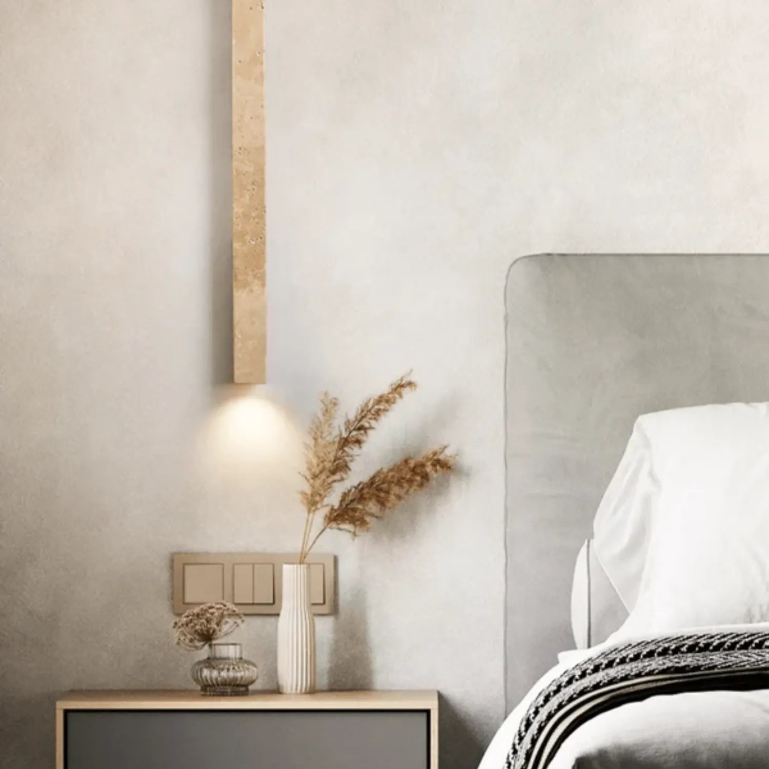 Trim Natural Stone Wall Light