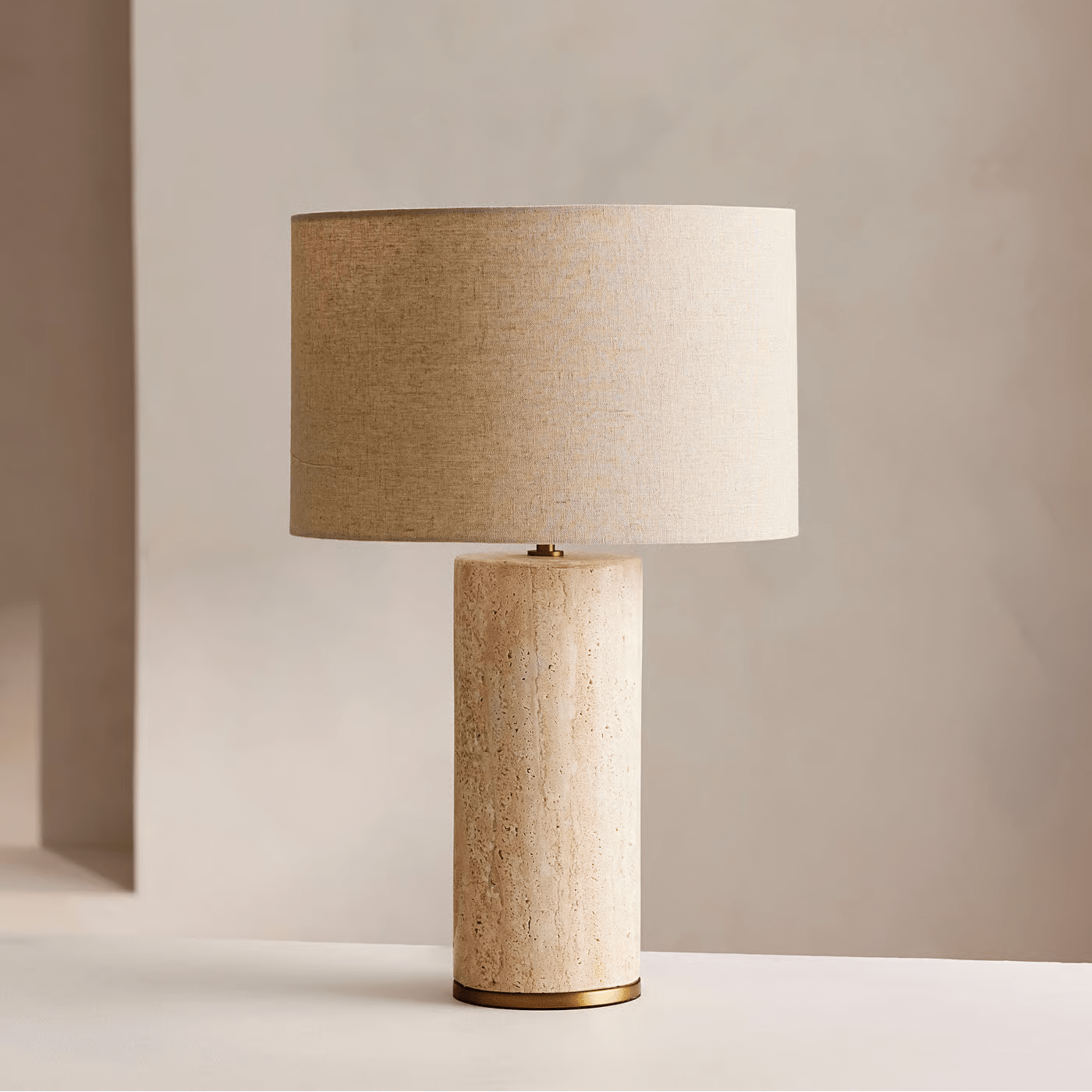 Saria Travertine Table Lamp