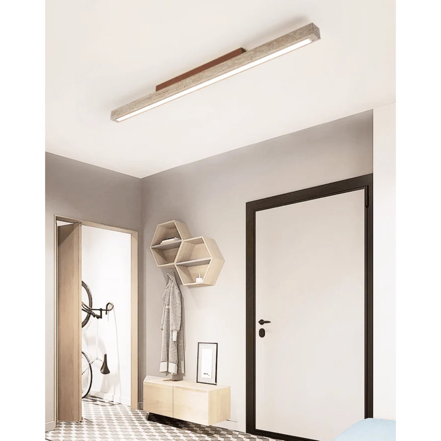 Comele Natural Stone Ceiling Light