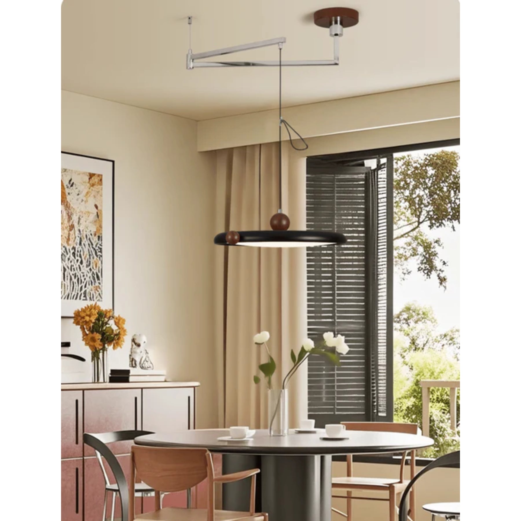 Ember Swing Arm Pendant Light
