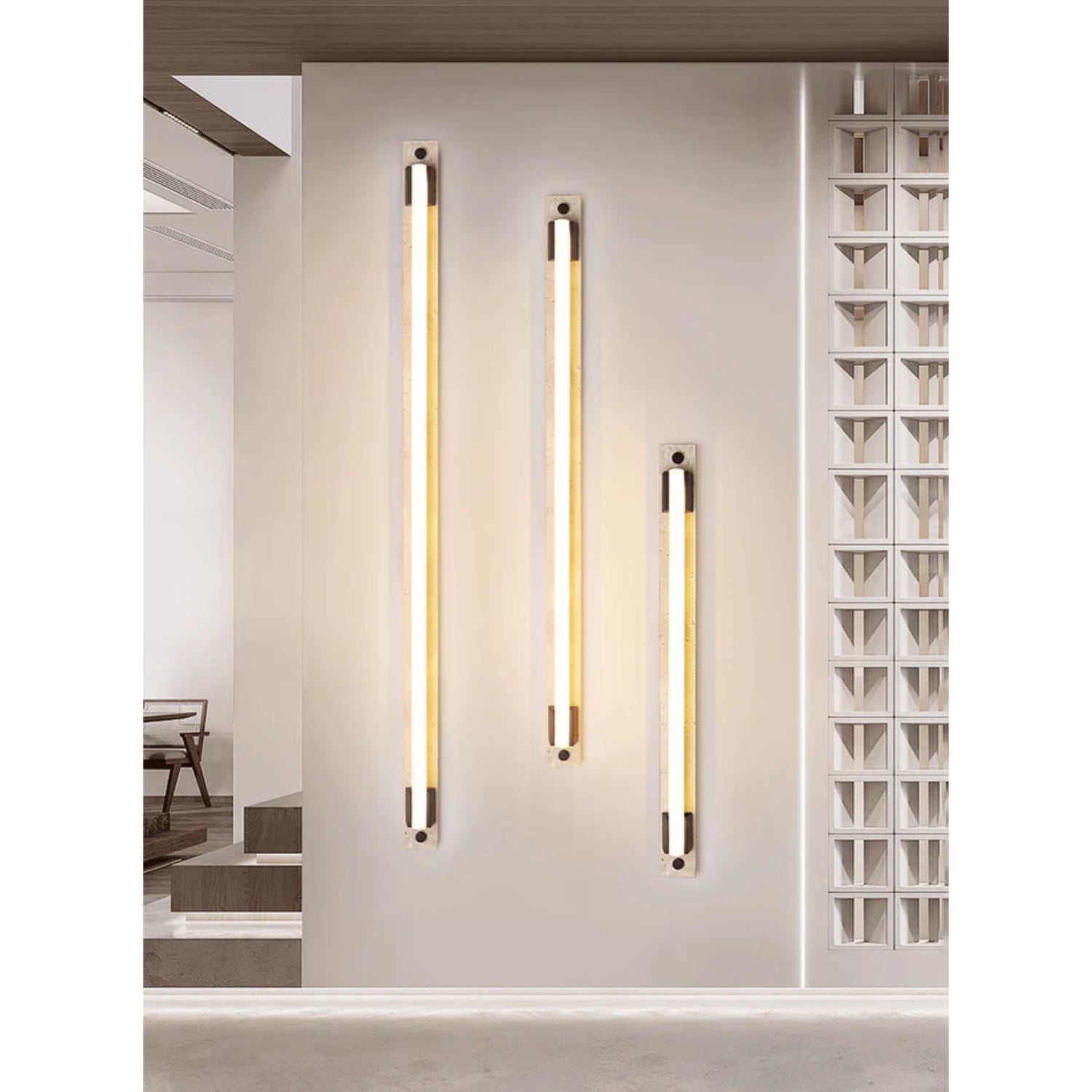 Fomessi Natural Stone Wall Light