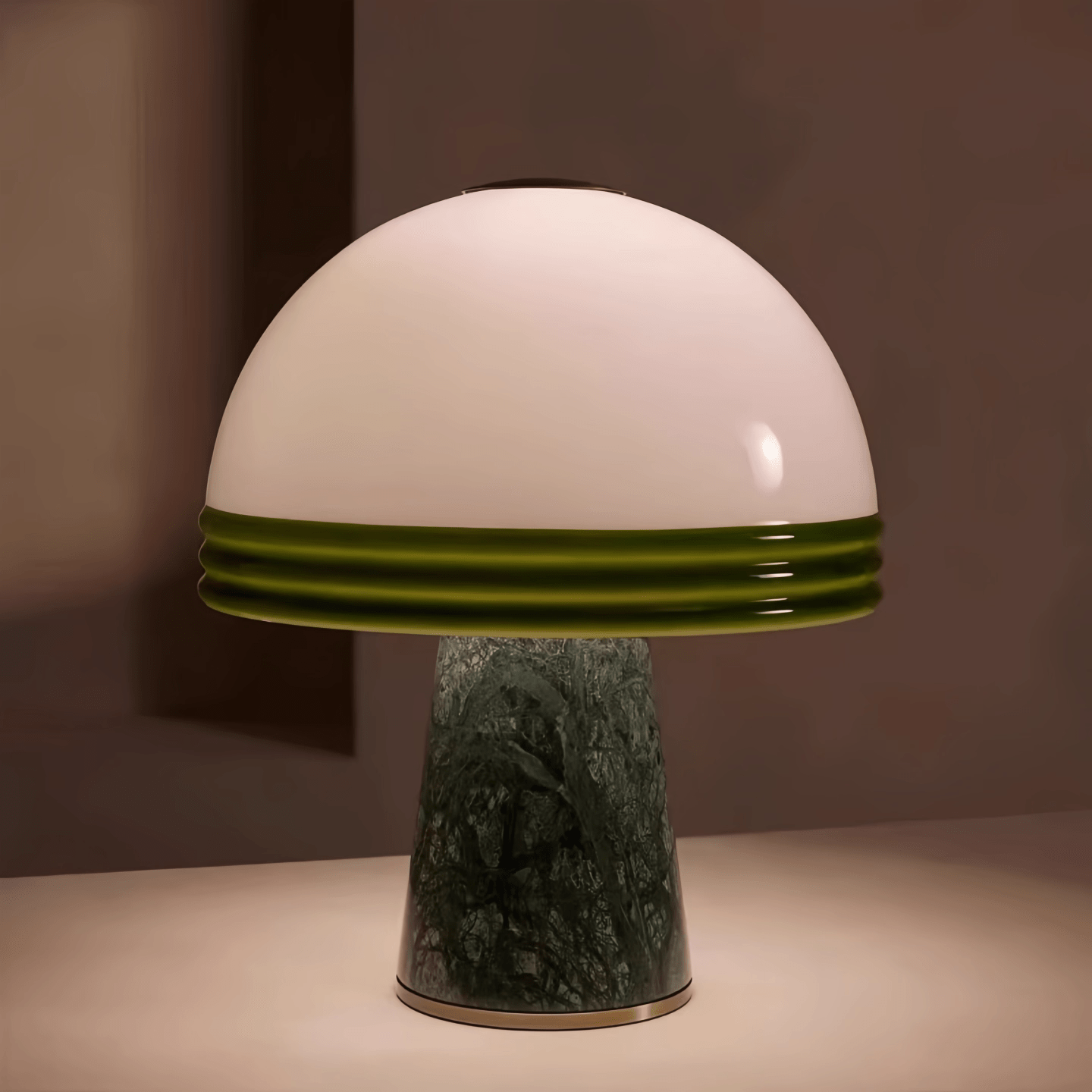 Velura Wide Marble Table Lamp