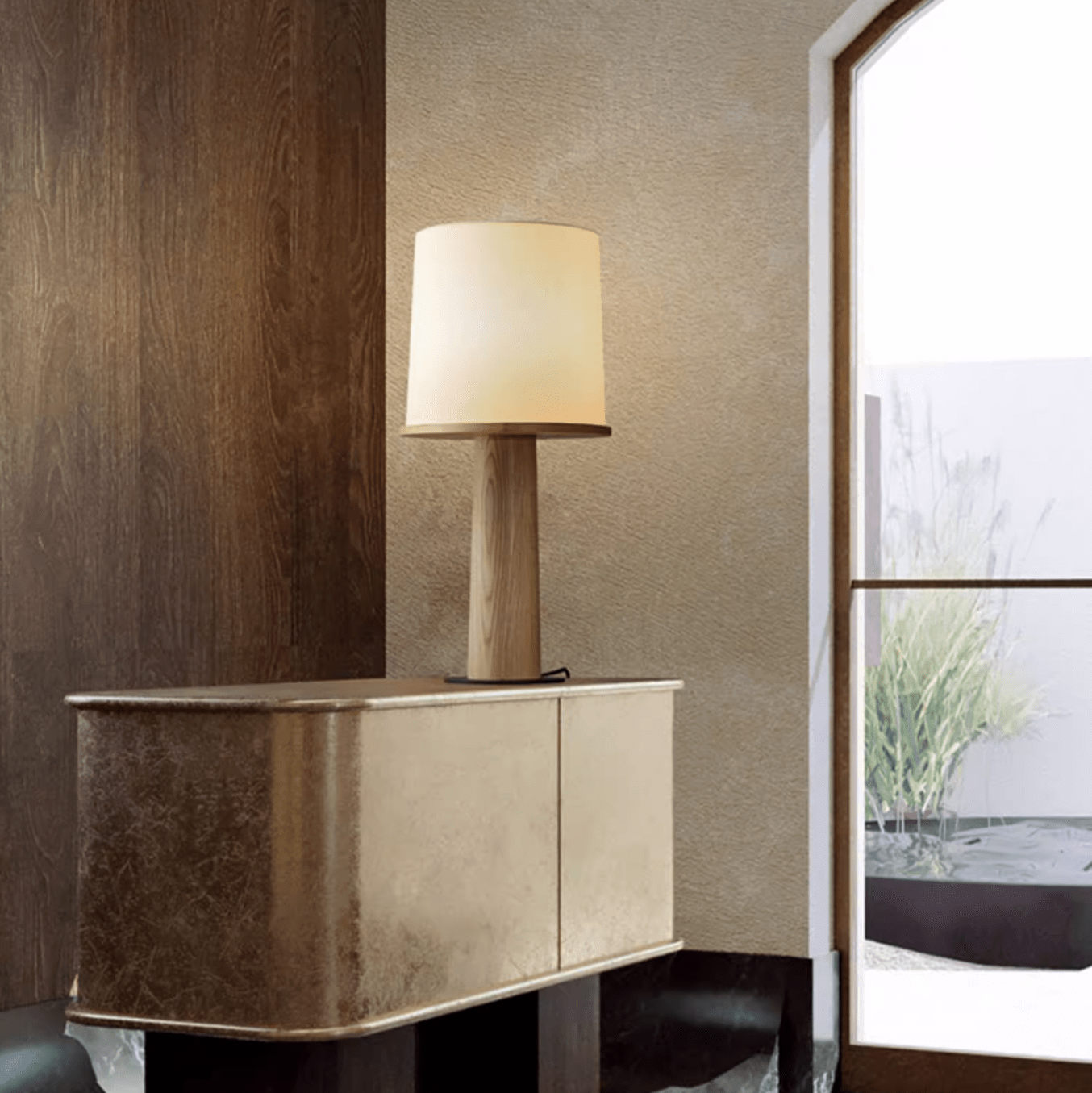 Teza Wooden Table Lamp