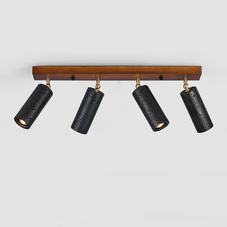 Zerno Triple Travertine Ceiling Light