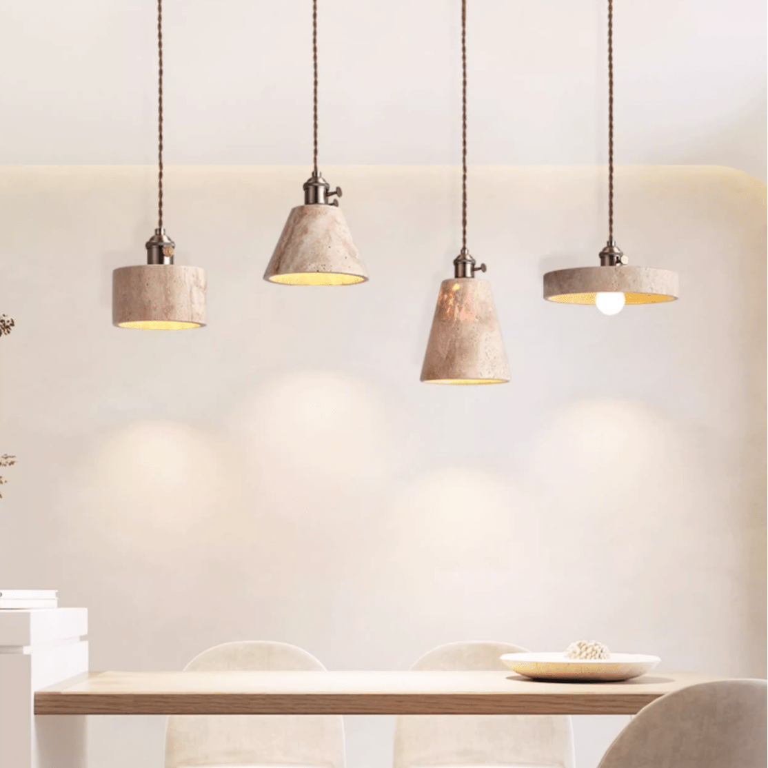 Cellos Travertine Pendant Light