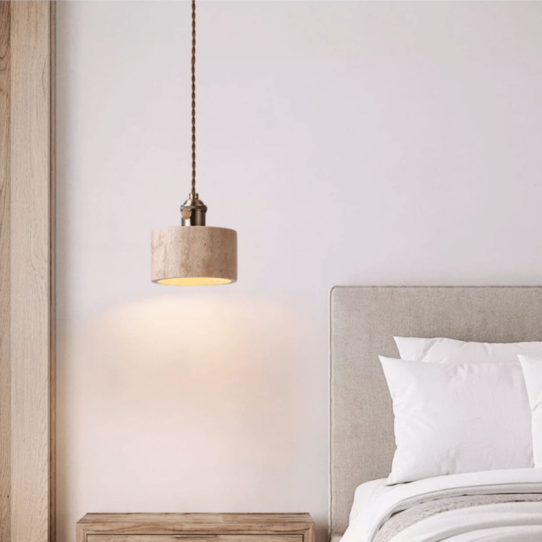 Cellos Travertine Pendant Light
