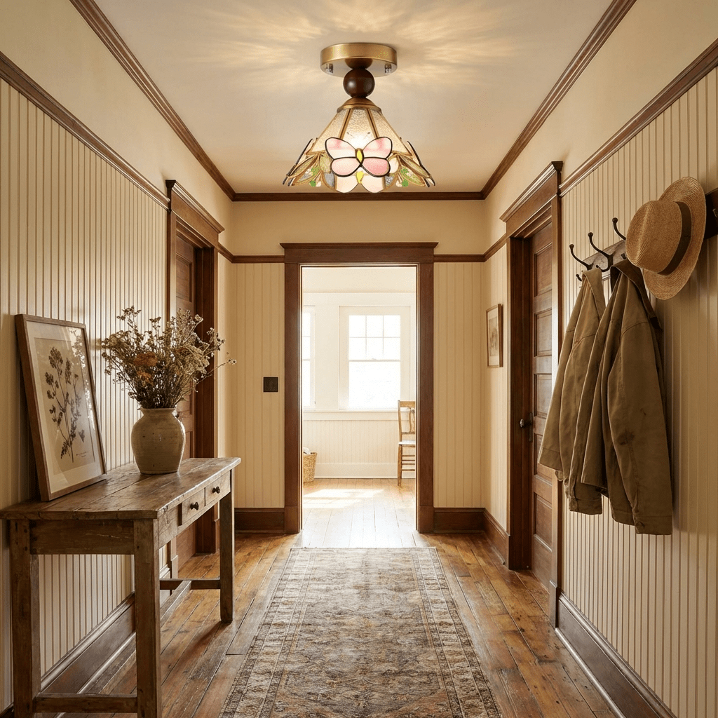 Tiffany Butterfly Ceiling Light