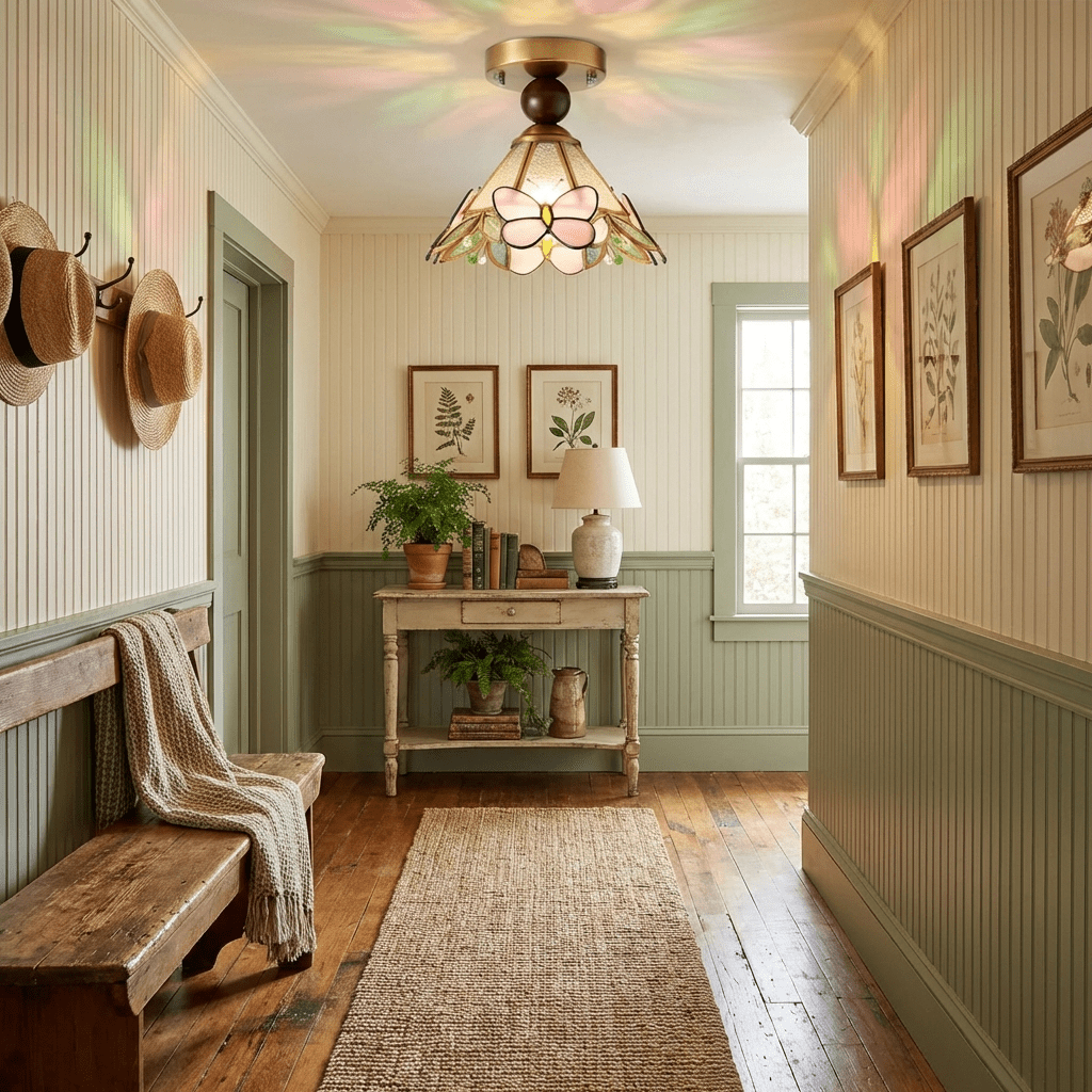 Tiffany Butterfly Ceiling Light