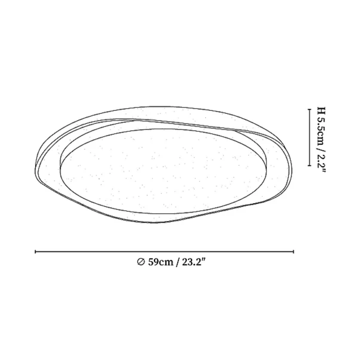 Seiyzan Natural Stone Ceiling Light